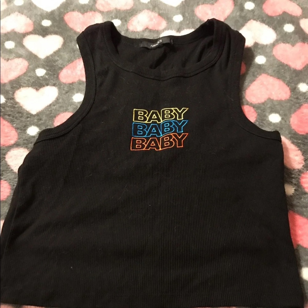 Baby crop tank top
